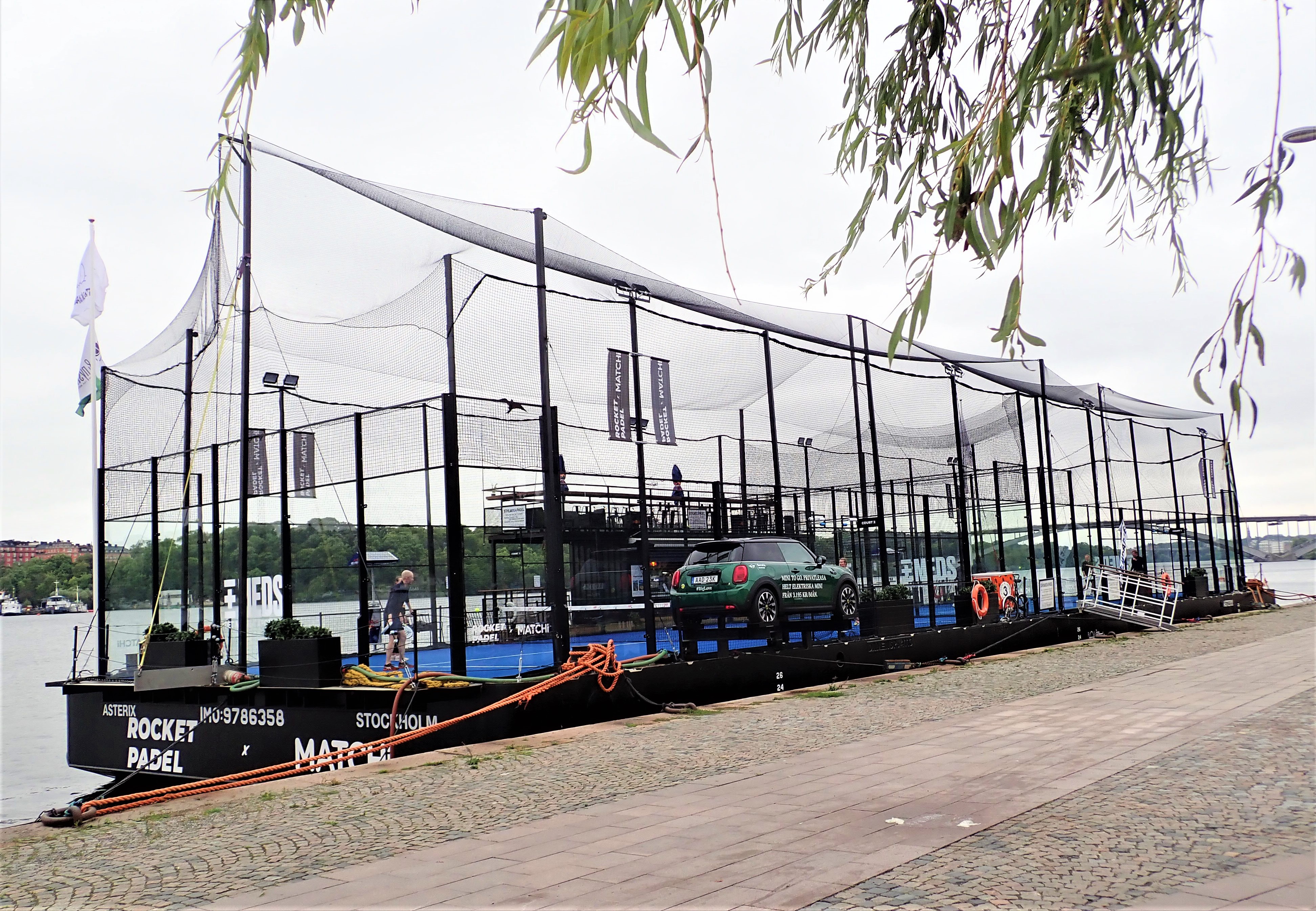 Outdoor padel court